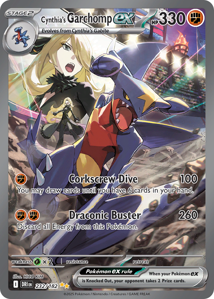 Cynthia's Garchomp ex 卡面