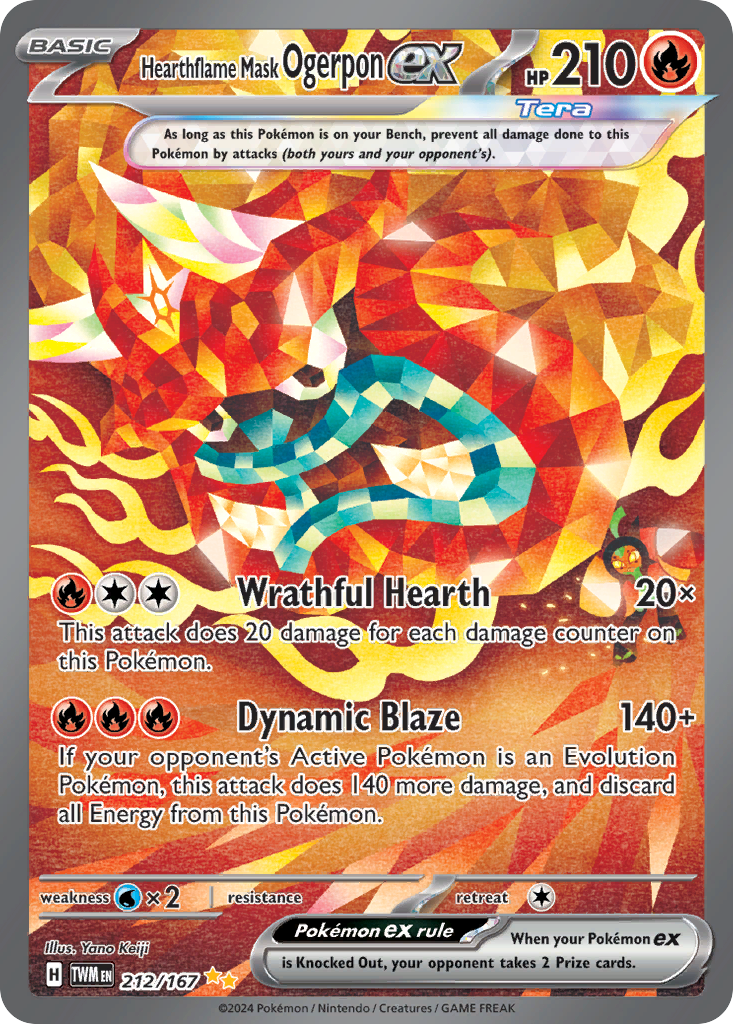 Hearthflame Mask Ogerpon ex 卡面