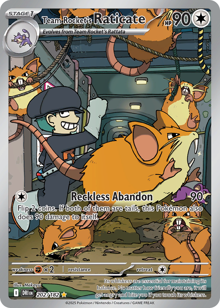 Team Rocket's Raticate 卡面