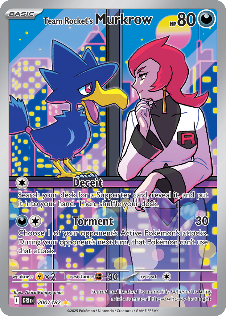 Team Rocket's Murkrow 卡面