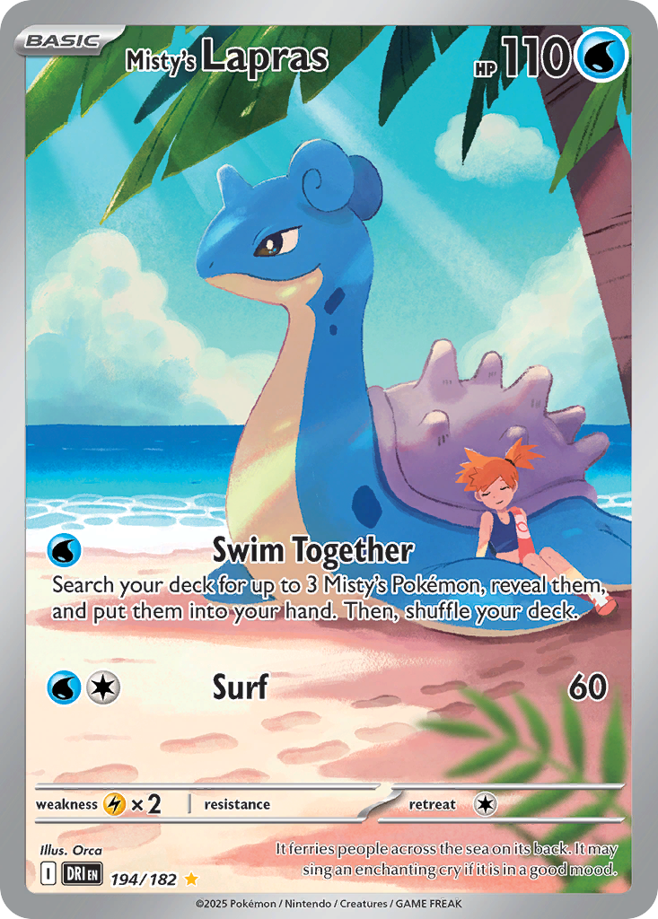 Misty's Lapras 卡面