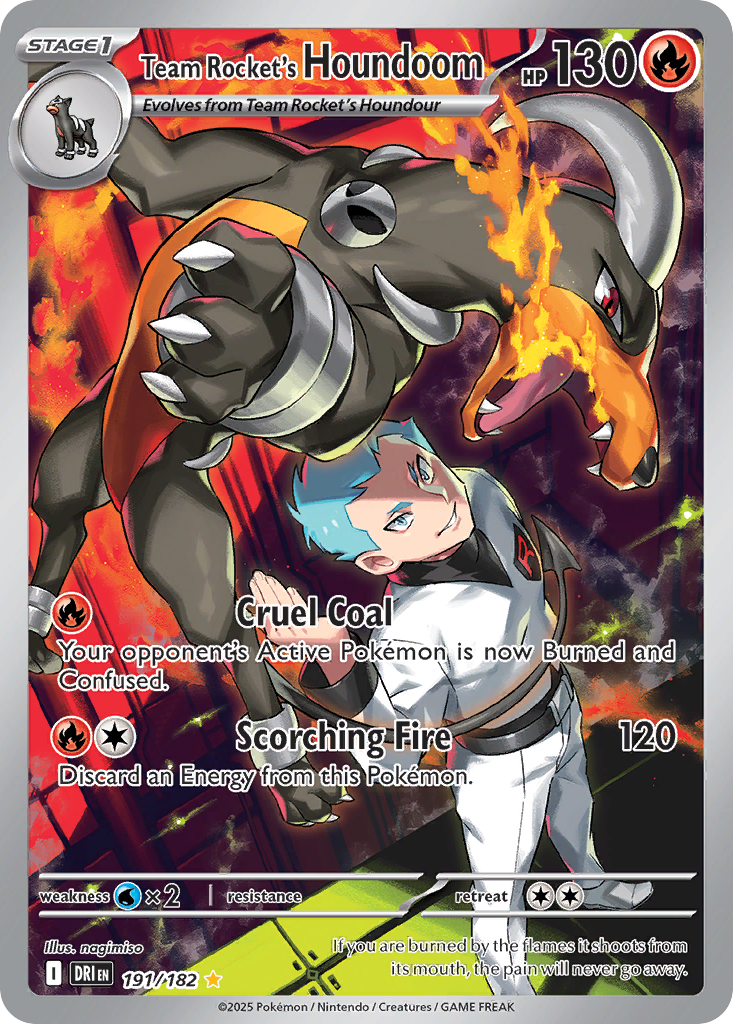 Team Rocket's Houndoom 卡面