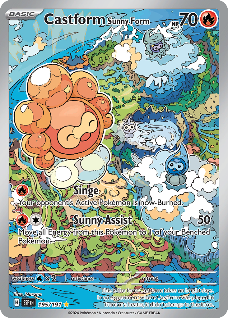 Castform Sunny Form 卡面