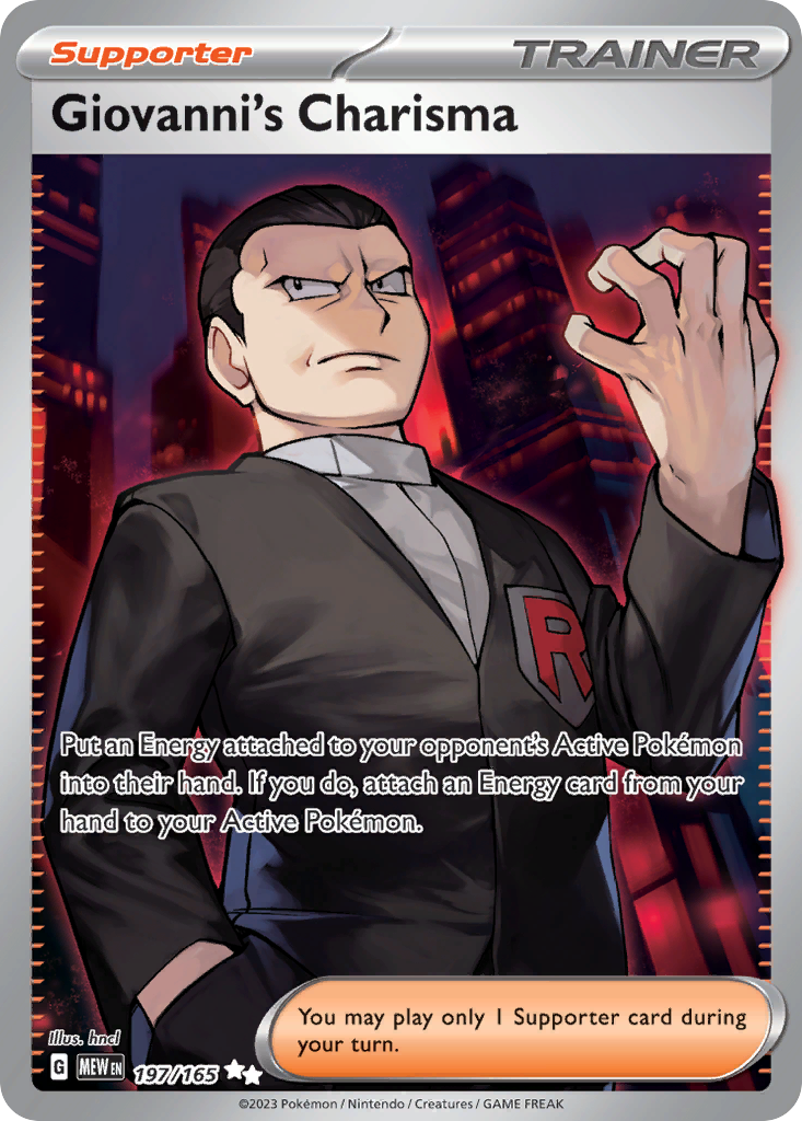 Giovanni's Charisma 卡面
